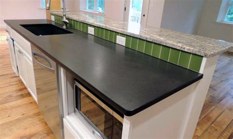 Natural Stone Kitchen Countertops: Leathered, Honed Dual Finishes.